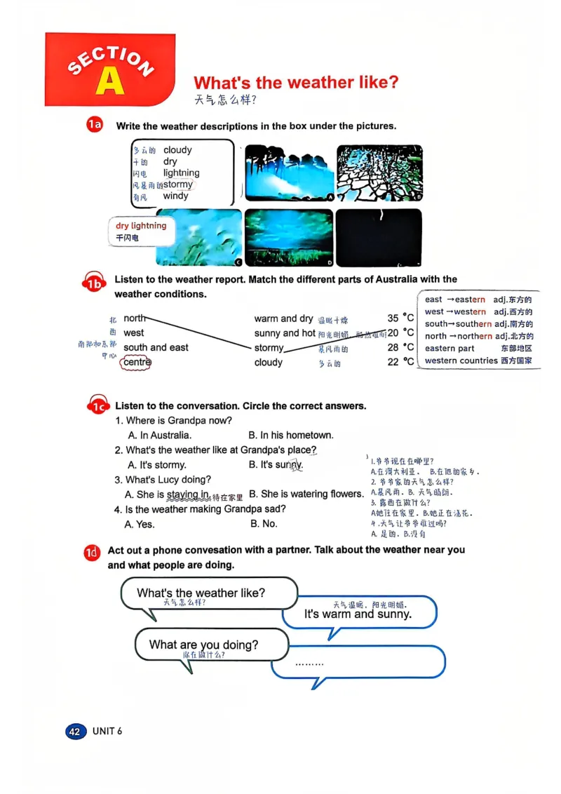 《2026版初中《课堂笔记》7年级上册（英语）（鲁教54版）_26秋小学初中各机构教辅大合集（一本、教材帮、阳光同学、王朝霞、实验班、小典中点、上分卷、白欧、课堂笔记等等）》第10页预览