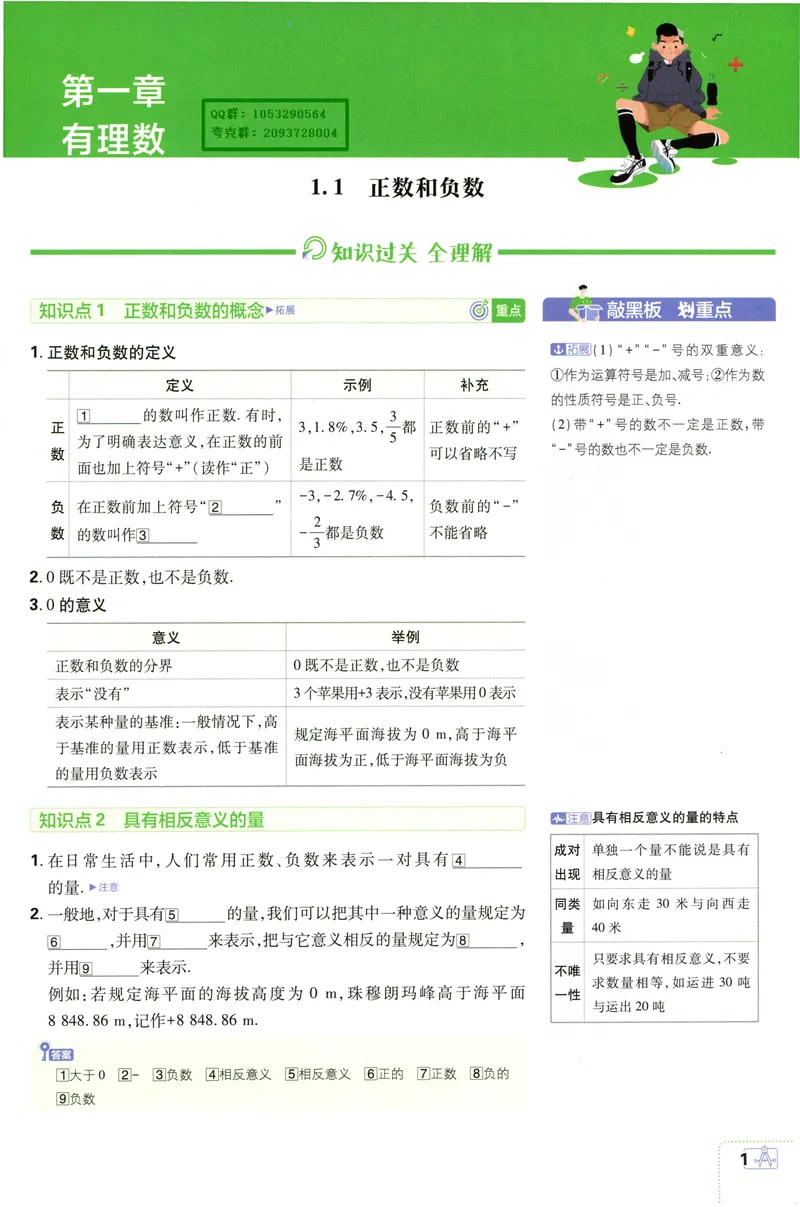 《2027《理想树•必刷题7上》数学(RJ)狂K重点_2027版初中《必刷题》7年级上册（数学）（人教版）》第4页预览
