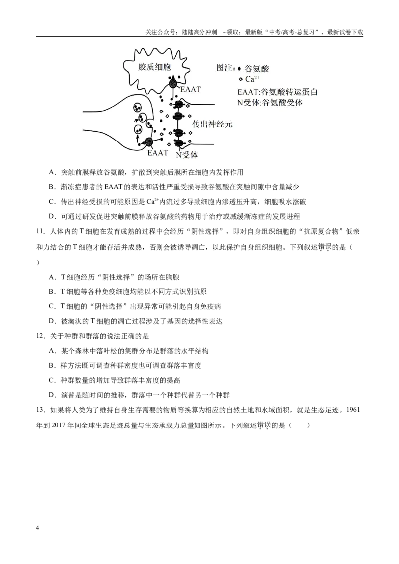 《模拟卷04（新高考八省专用）（考试版）_06-生物-高考总复习_专项复习_2025年_2025年高考生物模拟卷（新高考八省专用）8套》第4页预览