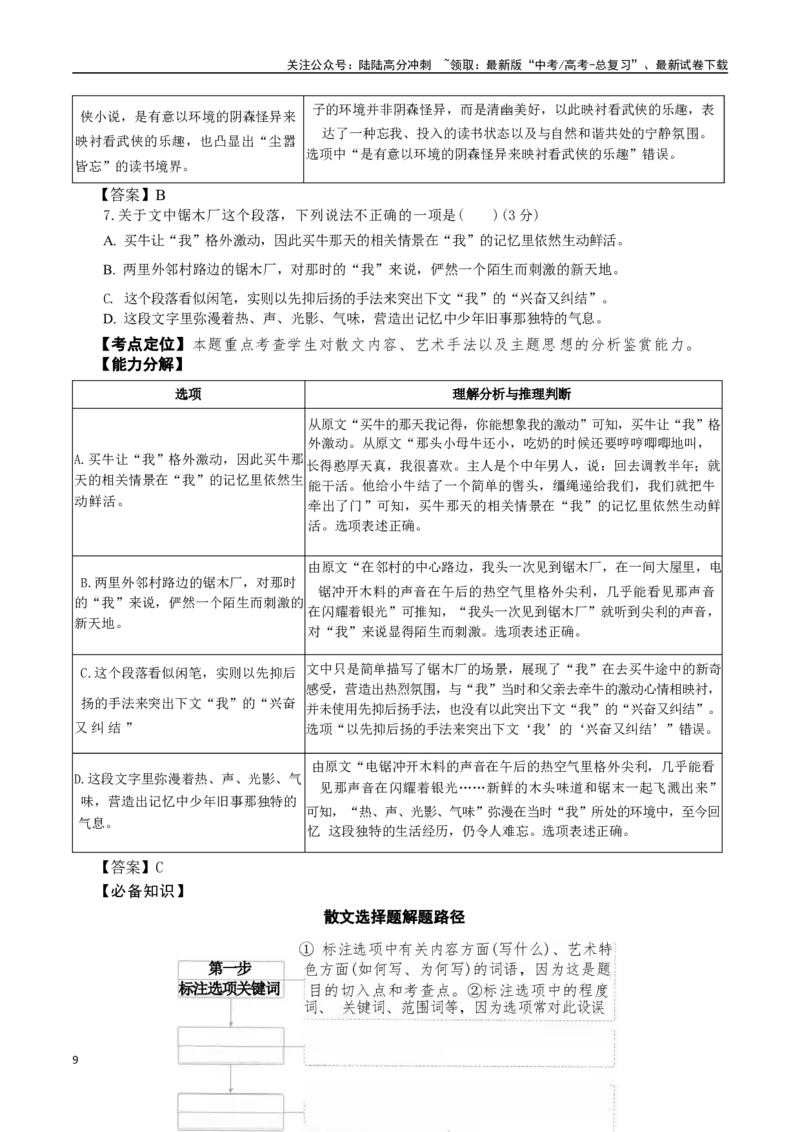 《抢分秘籍高考散文阅读解题秘籍（学生版）_专项复习_2025年_2025年高考语文抢押秘籍（陕西、山西、宁夏、青海专用）》第9页预览