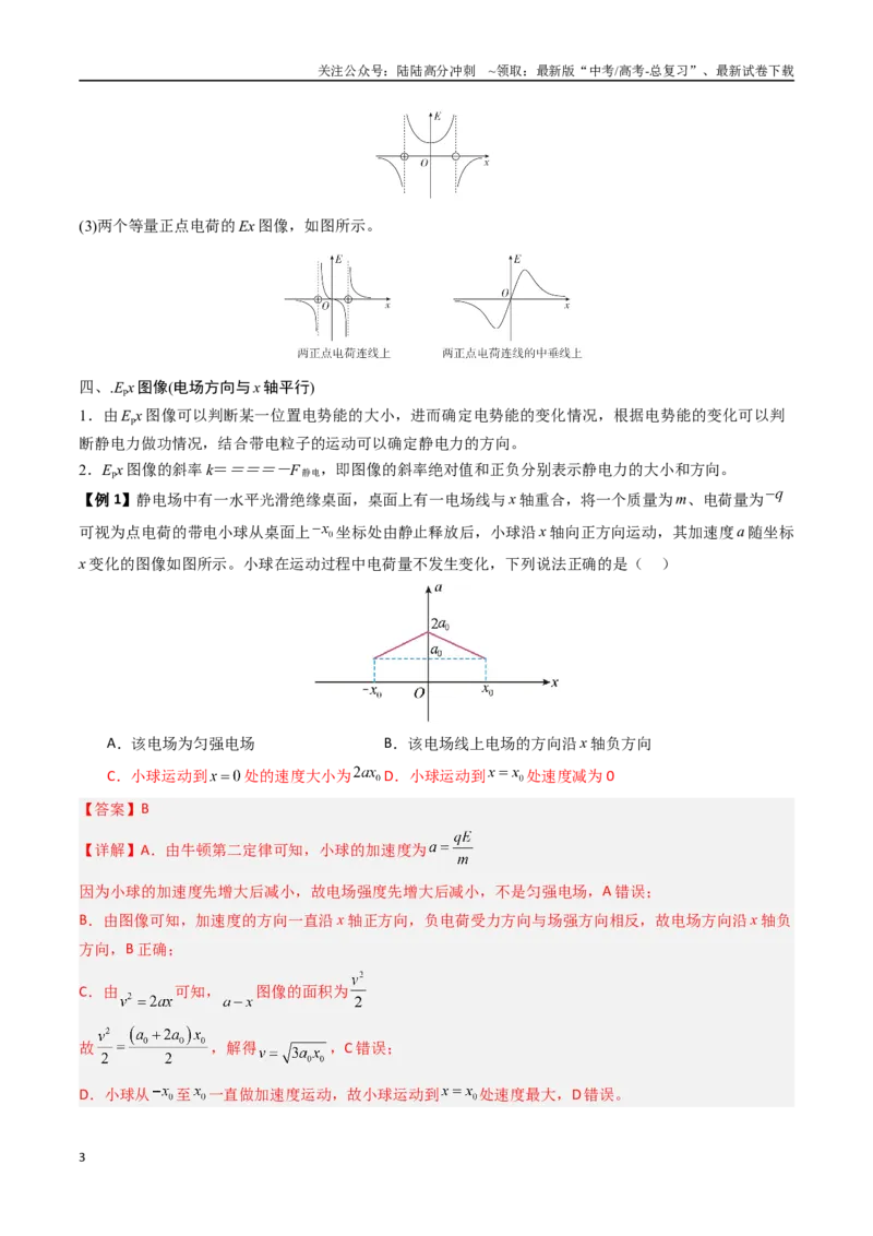 《抢分秘籍09电场中的功和能与图像问题（二大题型）（教师版）_04-物理-高考总复习_专项复习_2025年_2025年高考物理抢押秘籍（安徽专用）》第3页预览