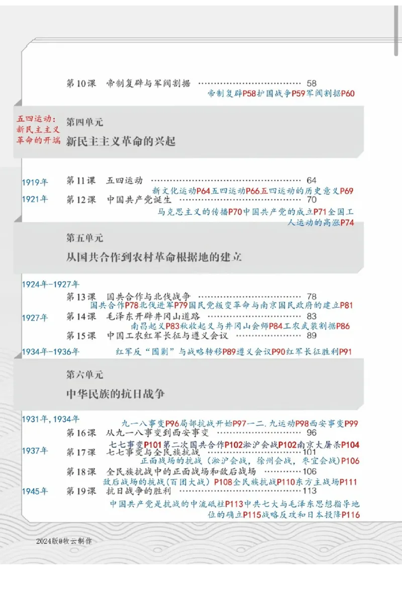 《2025秋《课堂笔记》八上历史（人教版）_26秋小学初中各机构教辅大合集（一本、教材帮、阳光同学、王朝霞、实验班、小典中点、上分卷、白欧、课堂笔记等等）_26秋初中教辅资料》第3页预览