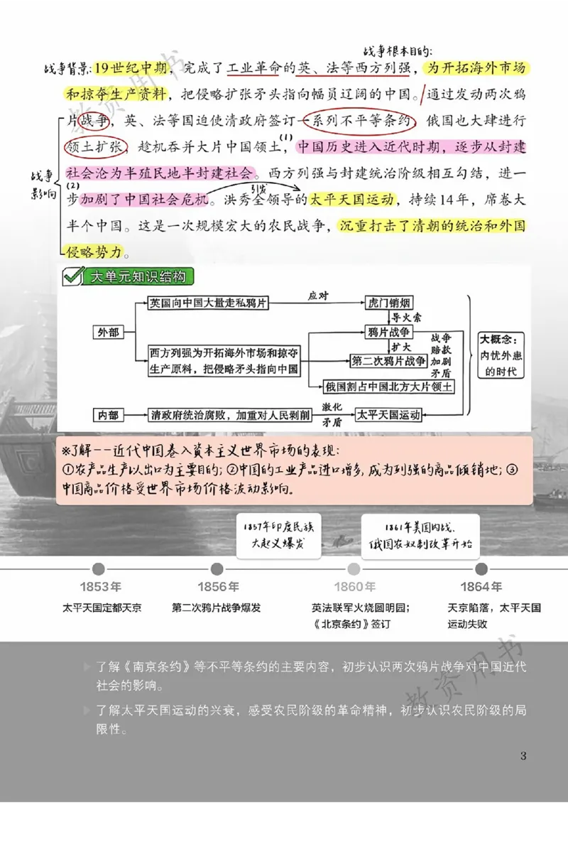 《2025秋《课堂笔记》八上历史（人教版）_26秋小学初中各机构教辅大合集（一本、教材帮、阳光同学、王朝霞、实验班、小典中点、上分卷、白欧、课堂笔记等等）_26秋初中教辅资料》第6页预览