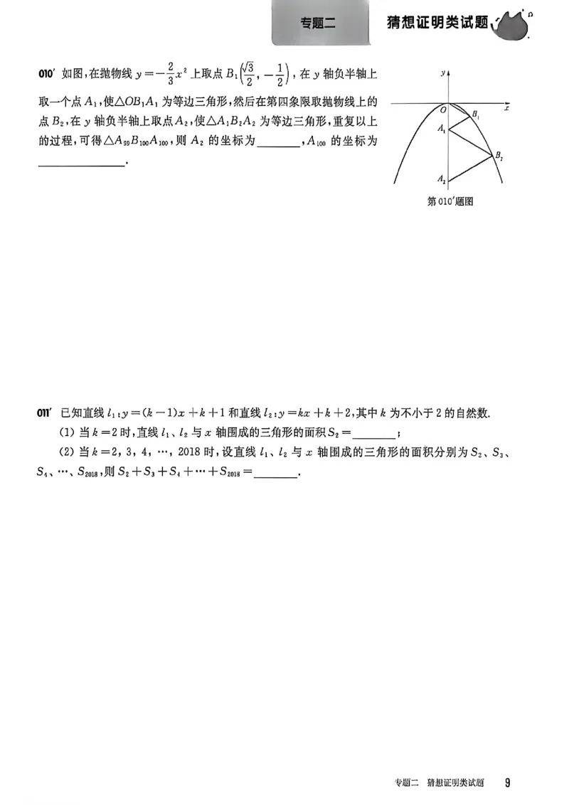《2027《过关演练》_2027版初中《百题大过关》第三关压轴题（数学）》第10页预览