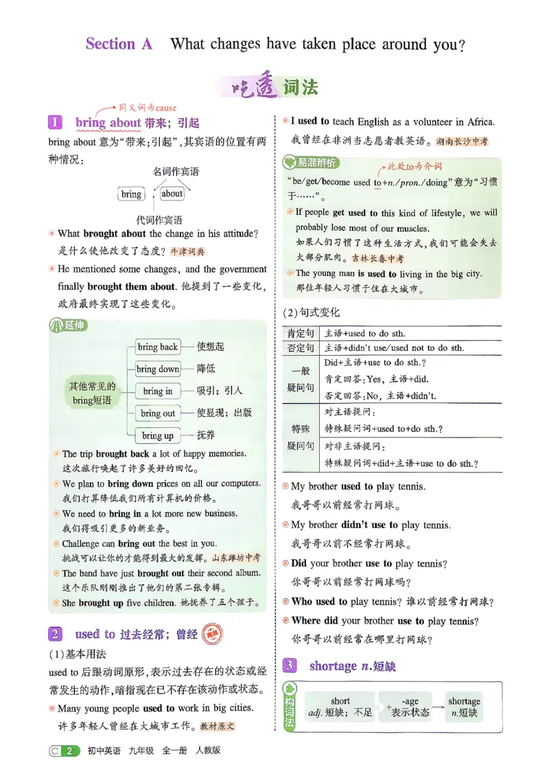 《人教九年级英语2026秋吃透重难点_2027版初中《5年中考3年模拟》课时提分练9年级上册(英语)(人教)》第5页预览