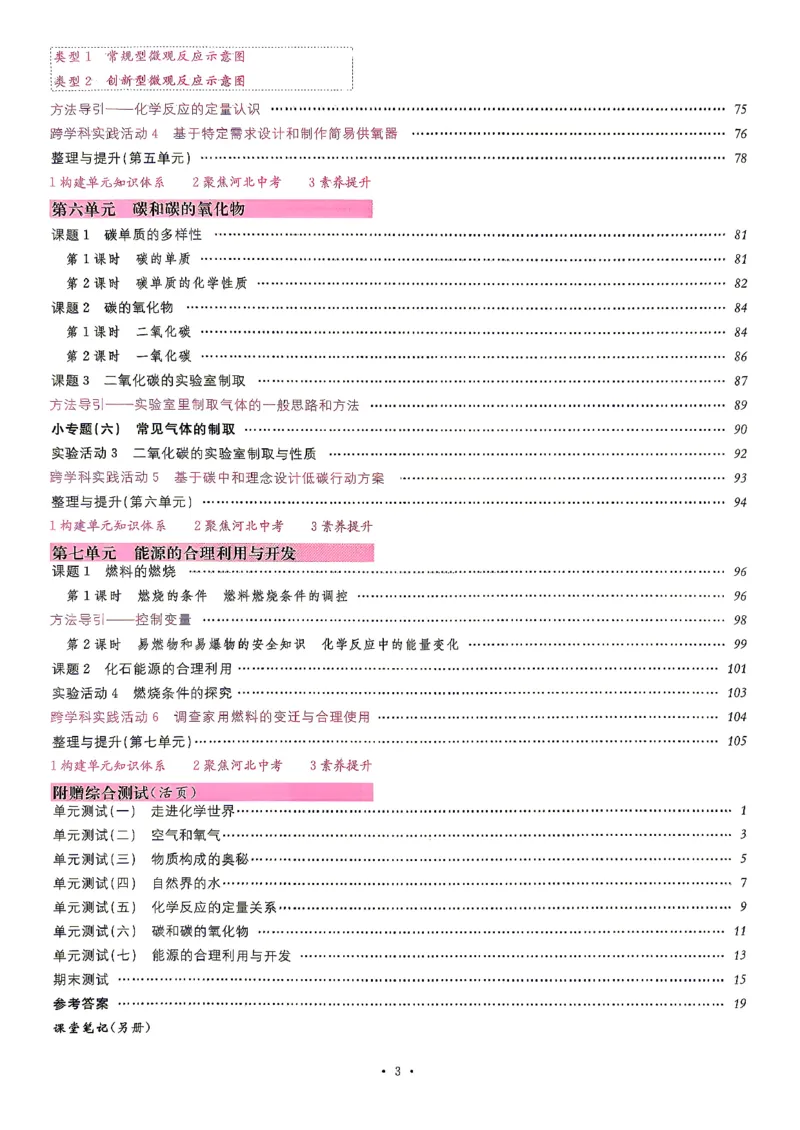 《1、2026秋名校课堂河北版九上--化学人教--主书_26秋小学初中各机构教辅大合集（一本、教材帮、阳光同学、王朝霞、实验班、小典中点、上分卷、白欧、课堂笔记等等）_26秋初中教辅资料》第7页预览