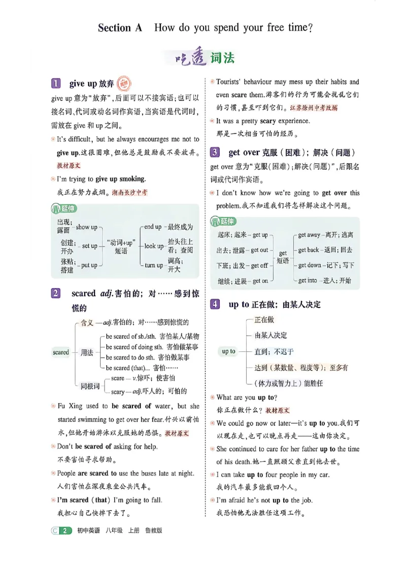 《透重难点_2027版初中《5年中考3年模拟》课时提分练8年级上册（英语）（鲁教）》第6页预览