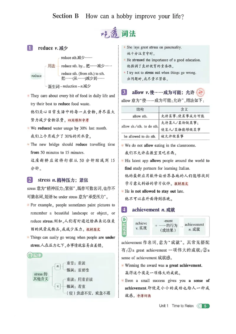 《透重难点_2027版初中《5年中考3年模拟》课时提分练8年级上册（英语）（鲁教）》第9页预览