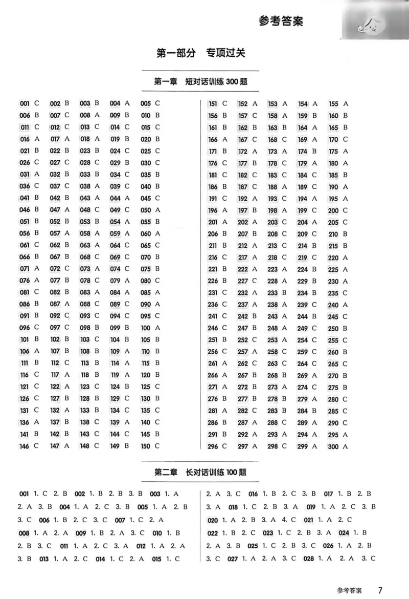 《2027版中考英语听力百题大过关（答案）_26秋小学初中各机构教辅大合集（一本、教材帮、阳光同学、王朝霞、实验班、小典中点、上分卷、白欧、课堂笔记等等）_26秋初中教辅资料》第8页预览