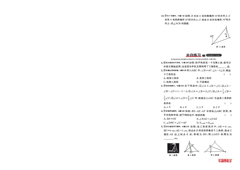 《专题卷A4(一列）_26秋小学初中各机构教辅大合集（一本、教材帮、阳光同学、王朝霞、实验班、小典中点、上分卷、白欧、课堂笔记等等）_26秋初中教辅资料_26秋《学习之星》系列》第8页预览