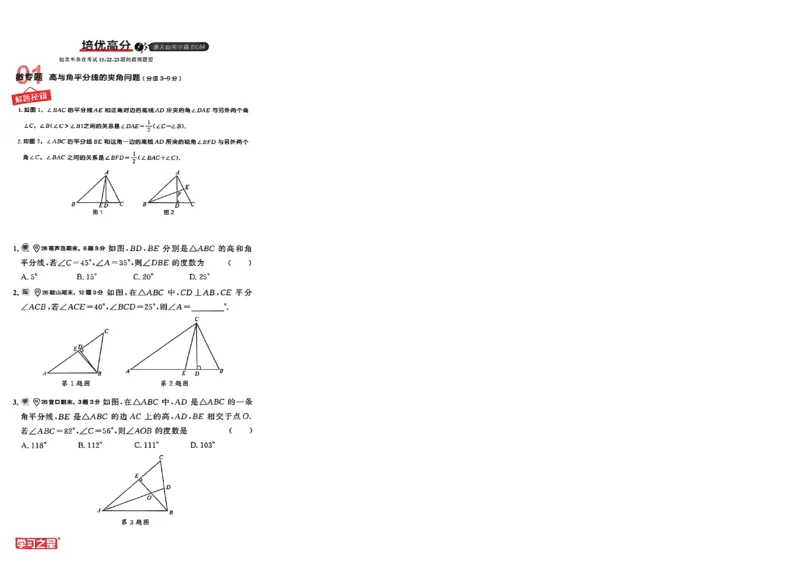 《专题卷A4(一列）_26秋小学初中各机构教辅大合集（一本、教材帮、阳光同学、王朝霞、实验班、小典中点、上分卷、白欧、课堂笔记等等）_26秋初中教辅资料_26秋《学习之星》系列》第9页预览