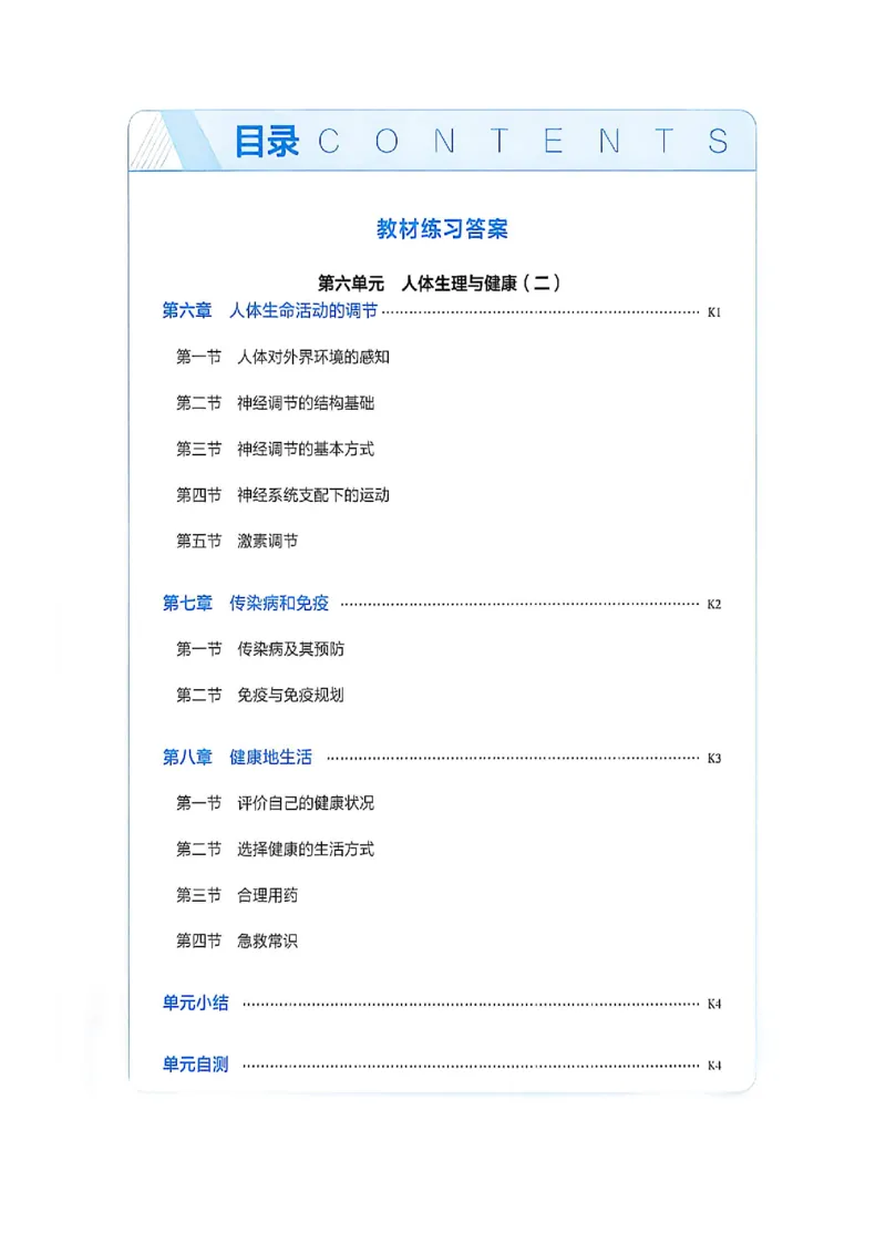 《八上生物答案加全解_2027版初中《53吃透重难点》8年级上册（生物）（鲁教）》第2页预览