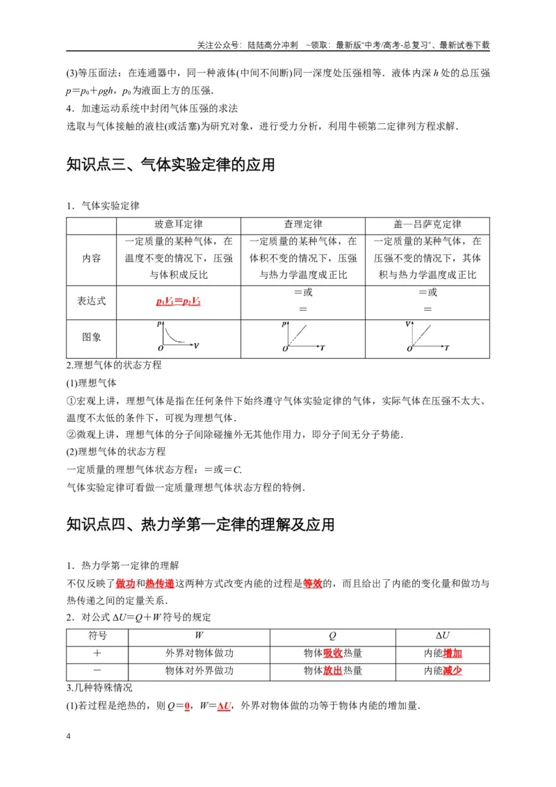 《易错点15气体状态变化引起的内能改变问题（5陷阱点4考点4题型）（学生版）_04-物理-高考总复习_专项复习_2025年_2025年高考物理易错题汇总重难点题型举一反三专项训练_资料》第4页预览