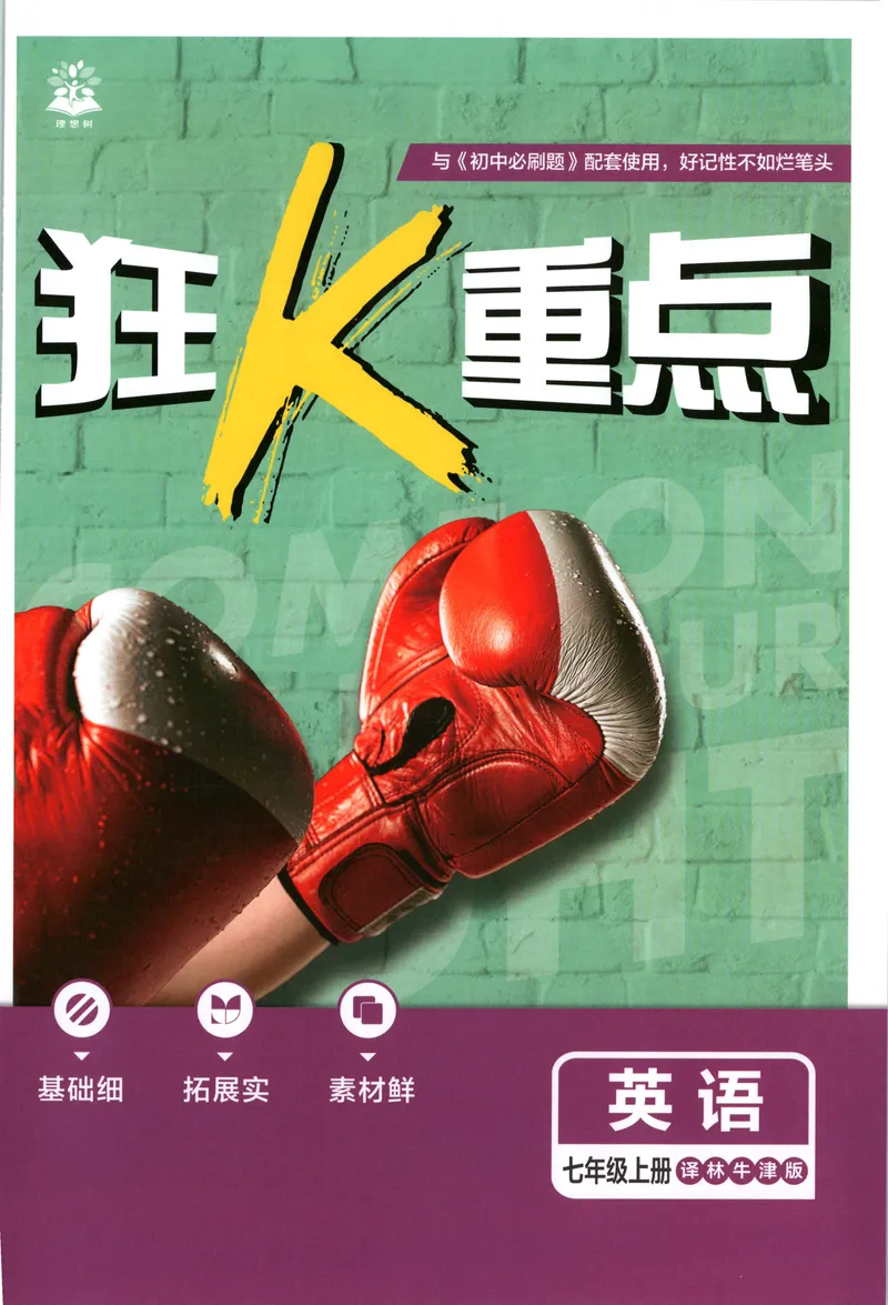 《2027《理想树•必刷题7上》英语(YL)狂K重点_2027版初中《必刷题》7年级上册（英语）（译林版）》第1页预览