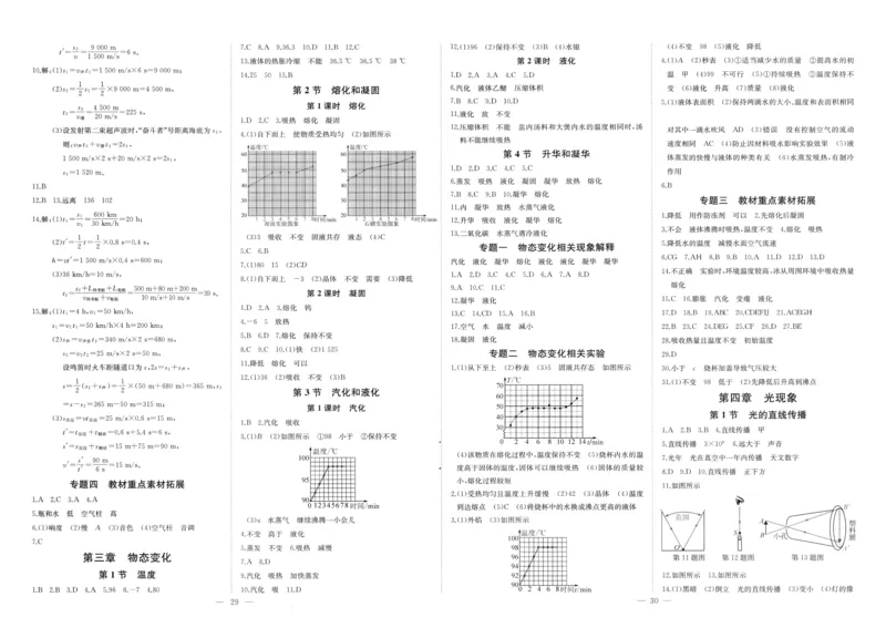 《2026《初中物理•思维新观察》8上(RJ)答案_26秋小学初中各机构教辅大合集（一本、教材帮、阳光同学、王朝霞、实验班、小典中点、上分卷、白欧、课堂笔记等等）_26秋初中教辅资料》第3页预览