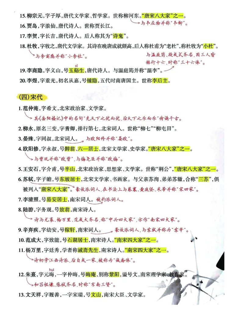 《23春五年级下册语文—必背文学常识_5年级下册同步教辅_5下语文_五下语文知识点总结》第3页预览