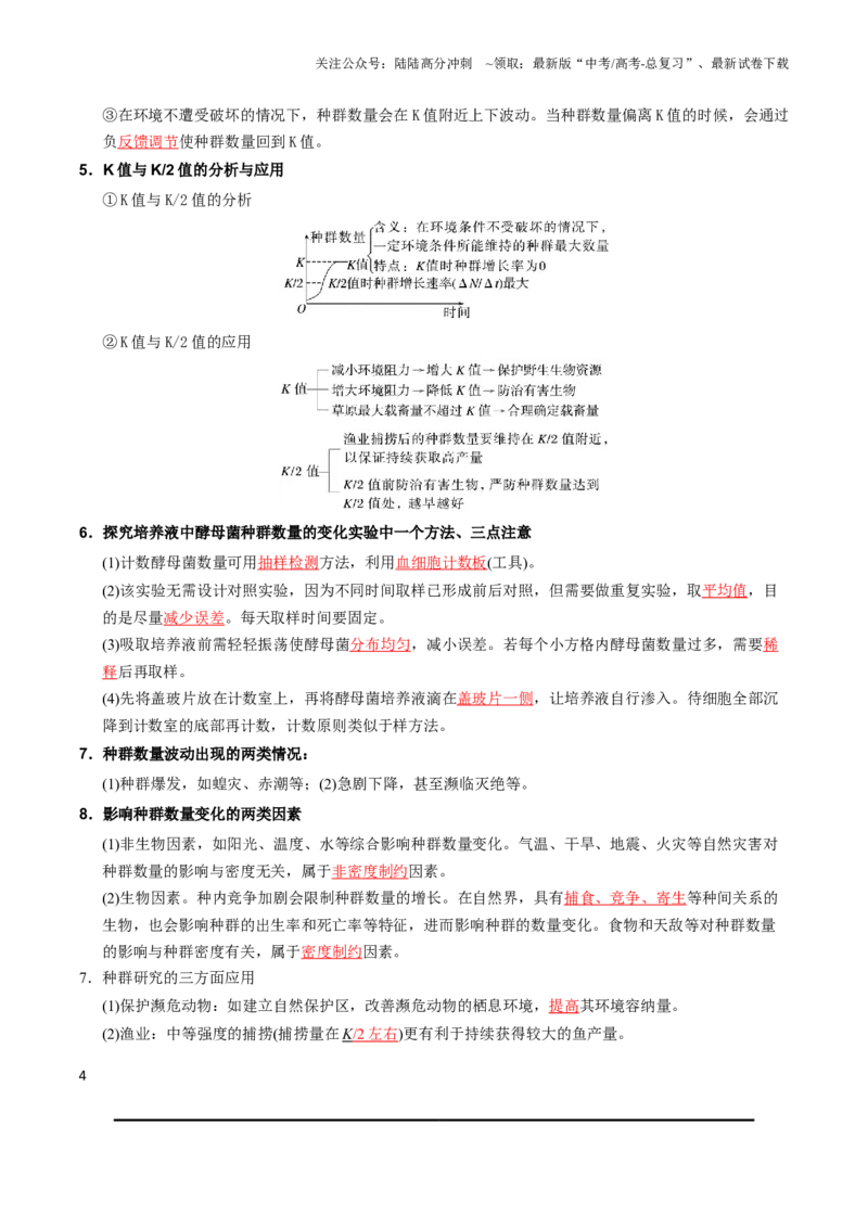 《必背知识四生物与环境（查漏补缺）-_06-生物-高考总复习_专项复习_2025年_2025年高考生物抢押秘籍（陕西、山西、宁夏、青海专用）》第4页预览