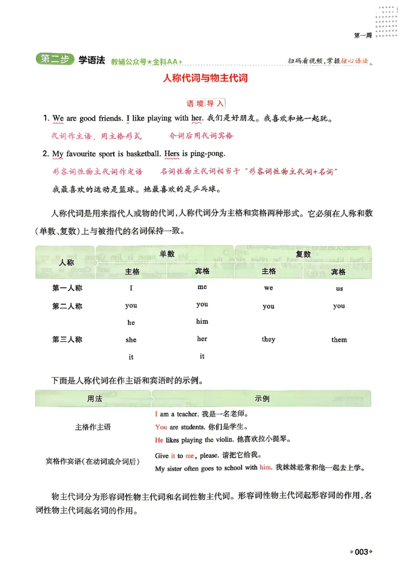 《2026秋《一本•预备新初一》英语_26秋小学初中各机构教辅大合集（一本、教材帮、阳光同学、王朝霞、实验班、小典中点、上分卷、白欧、课堂笔记等等）_26秋小学教辅资料_26秋一本小升初》第10页预览