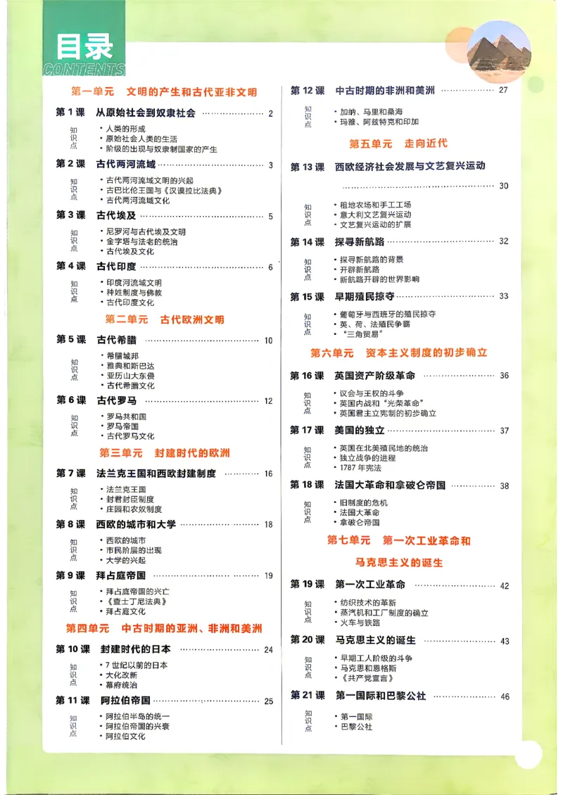 《26秋九上历史必刷题狂K重点_26秋小学初中各机构教辅大合集（一本、教材帮、阳光同学、王朝霞、实验班、小典中点、上分卷、白欧、课堂笔记等等）_26秋初中教辅资料》第3页预览