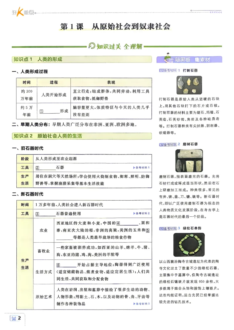《26秋九上历史必刷题狂K重点_26秋小学初中各机构教辅大合集（一本、教材帮、阳光同学、王朝霞、实验班、小典中点、上分卷、白欧、课堂笔记等等）_26秋初中教辅资料》第5页预览