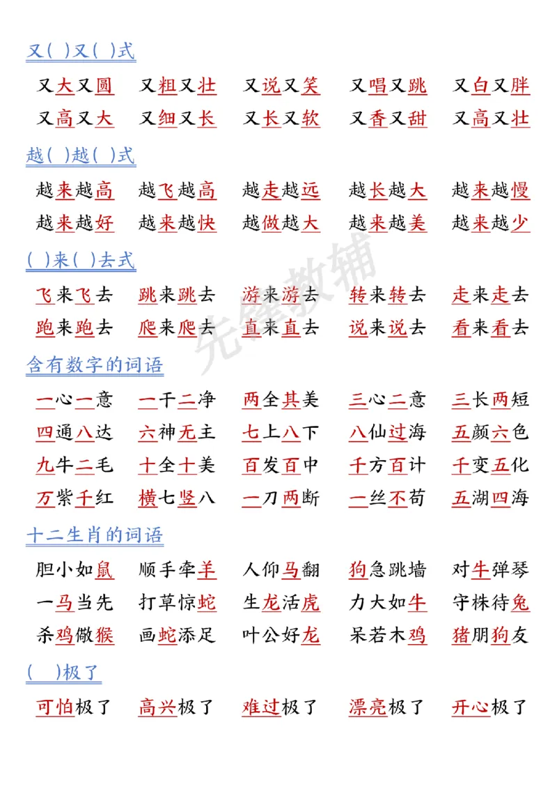 《2025年一年级语文下册期中高频考点知识汇总-SY_1年级下册同步教辅_1下-语文_一下语文-复习资料》第2页预览