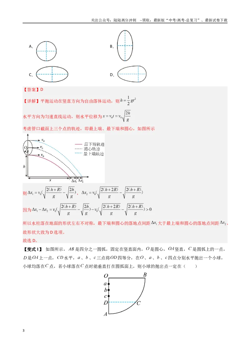 《抢分秘籍04曲线运动（抛体运动、圆锥摆模型、绳球和杆球模型等）（四大题型）（教师版）_04-物理-高考总复习_专项复习_2025年_2025年高考物理抢押秘籍（安徽专用）》第3页预览