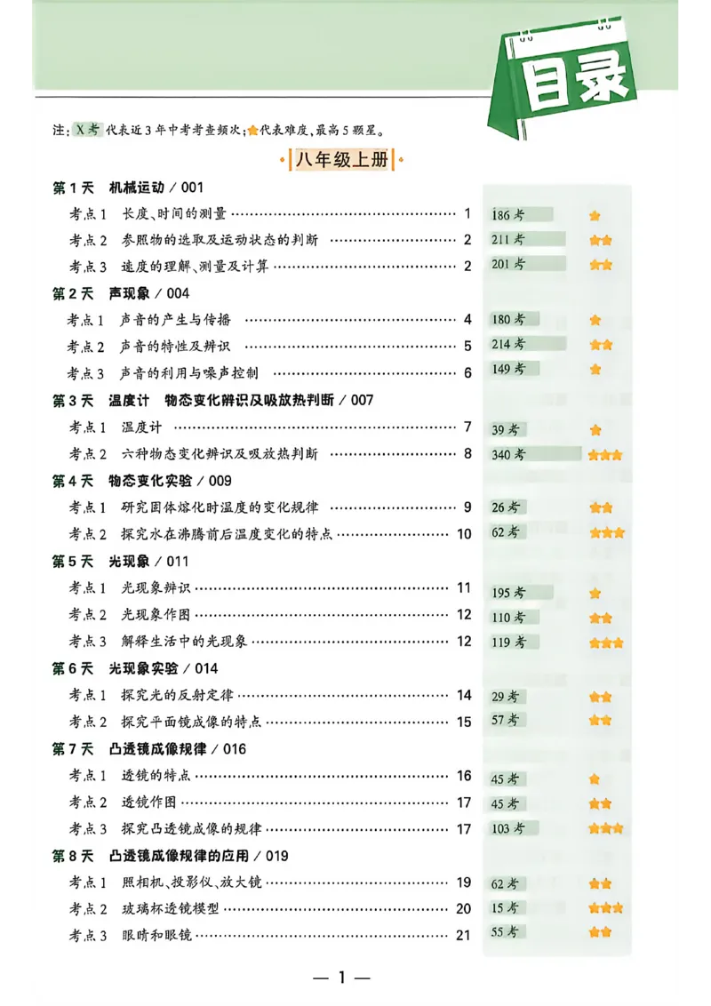 《2027中考早复习物理_26秋小学初中各机构教辅大合集（一本、教材帮、阳光同学、王朝霞、实验班、小典中点、上分卷、白欧、课堂笔记等等）_26秋初中教辅资料_26秋《万唯》系列_物理》第4页预览