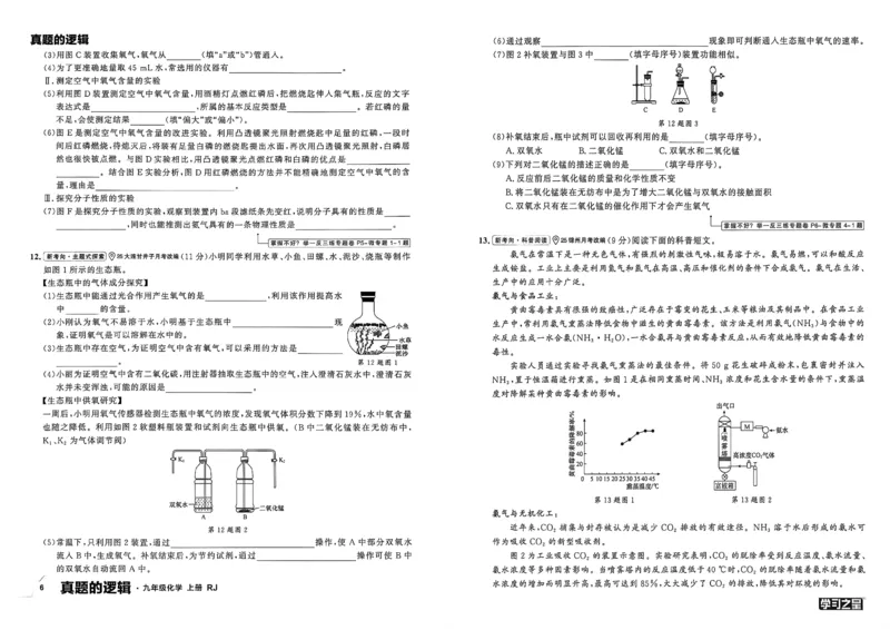 《九上化学RJ真题卷A3_26秋小学初中各机构教辅大合集（一本、教材帮、阳光同学、王朝霞、实验班、小典中点、上分卷、白欧、课堂笔记等等）_26秋初中教辅资料_26秋《学习之星》系列》第10页预览