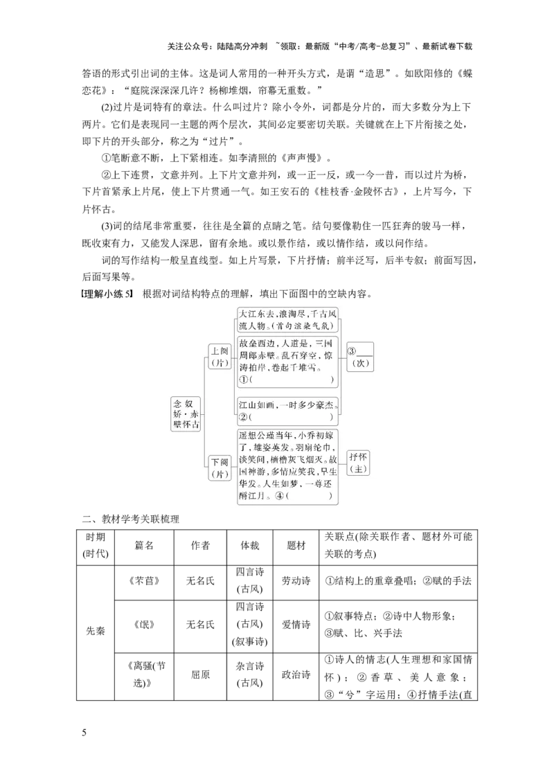 《板块六　学案54　读懂古诗——直接间接，找准路径_一轮复习_2025年_2025年大一轮复习讲义人教版语文_资料_1-资料_大一轮复习讲义学生专用_全书_大一轮复习讲义_板块六　古诗阅读与鉴赏》第5页预览