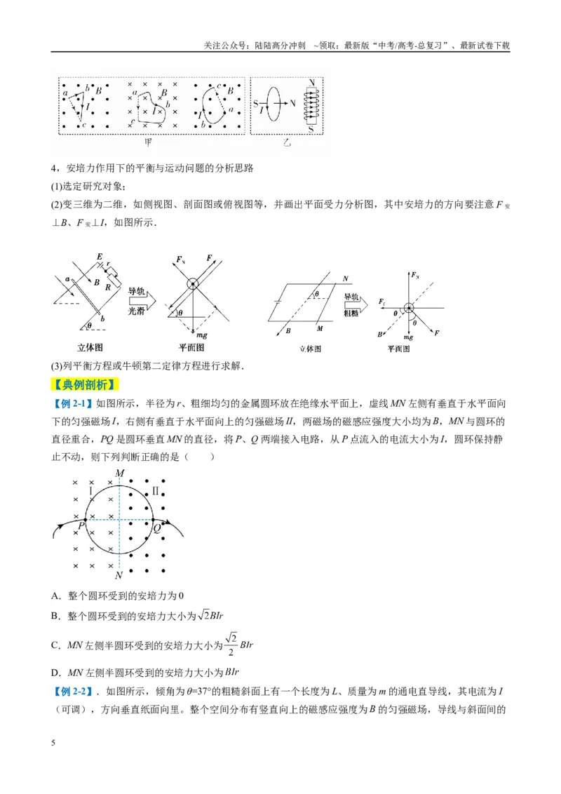 《专题05磁场（原卷版）_04-物理-高考总复习_二轮复习_2025年_2025年高考物理二轮热点题型归纳与变式演练（新高考通用）》第5页预览