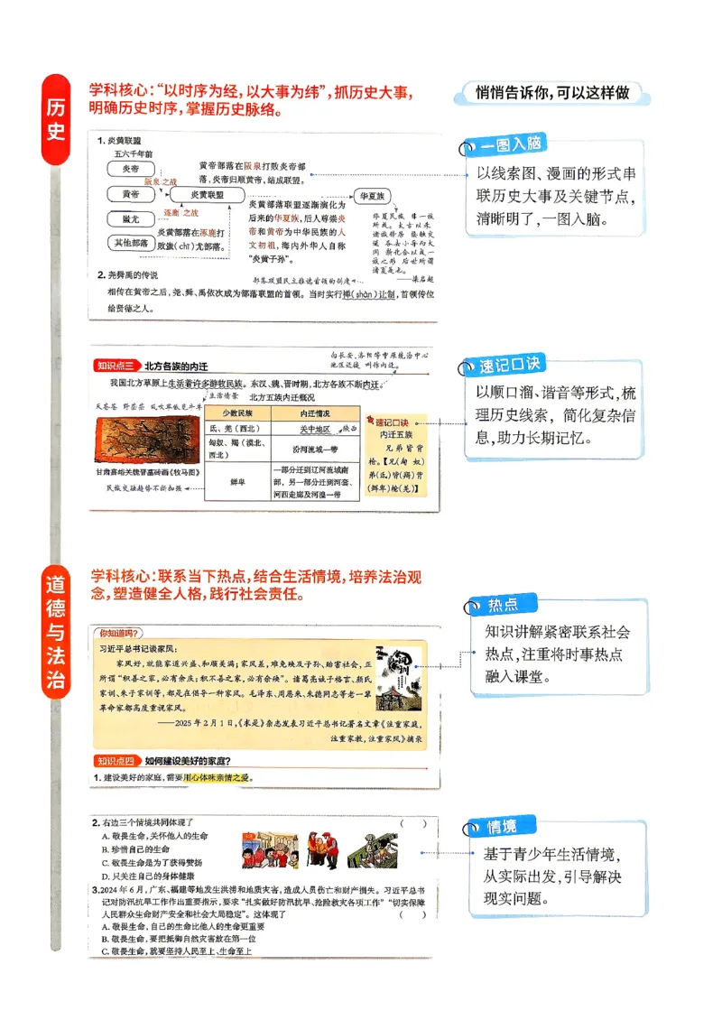《2027版初中领跑新初一暑假衔接小四门_2027版初中《阳光同学小四门》领跑新初一21天科学规划（史地生道）》第4页预览