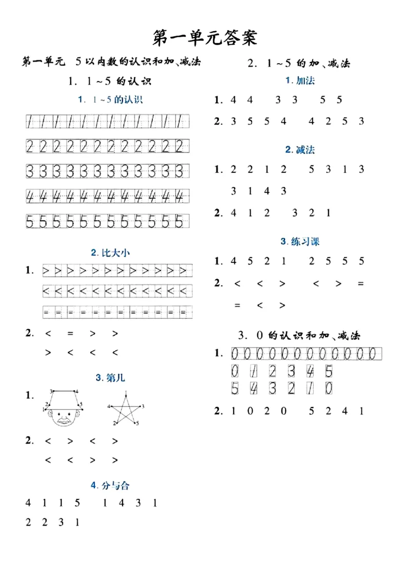 《24版一年级上册数学课内每日计算小纸条(2)_1年级上册同步教辅_1上-数学_一上数学-口算计算》第5页预览