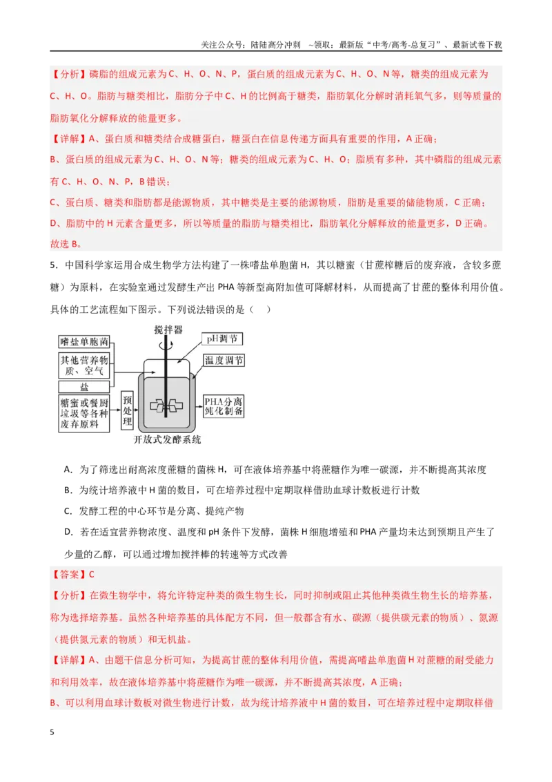 《热点06合成生物学与生物制造（教师版）_06-生物-高考总复习_专项复习_2025年_2025年高考生物重难点讲义专练（新高考通用）》第5页预览