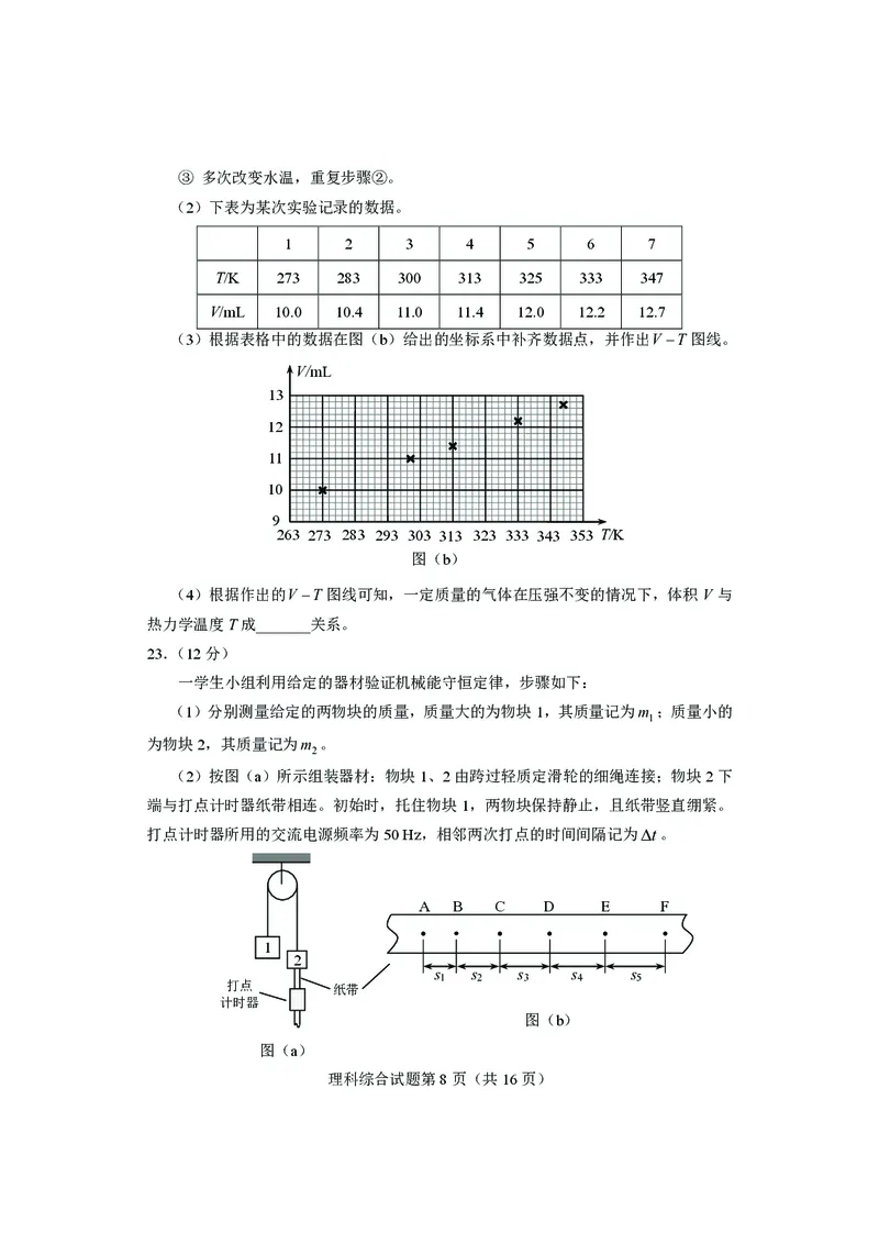 《适应性测试试题-理科综合(1)_2023四省联考》第8页预览