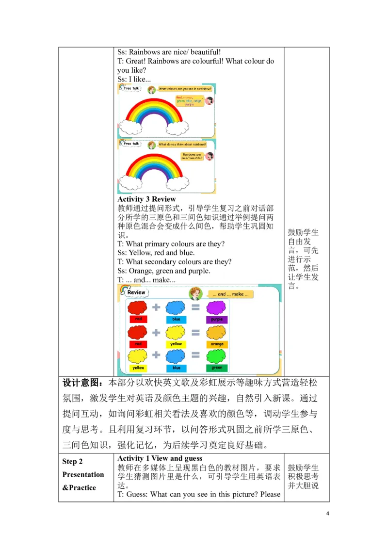 《三上Unit5ALet'slearn教学设计_26秋小学初中各机构教辅大合集（一本、教材帮、阳光同学、王朝霞、实验班、小典中点、上分卷、白欧、课堂笔记等等）_26秋小学教辅资料_小学英语_Unit5》第4页预览