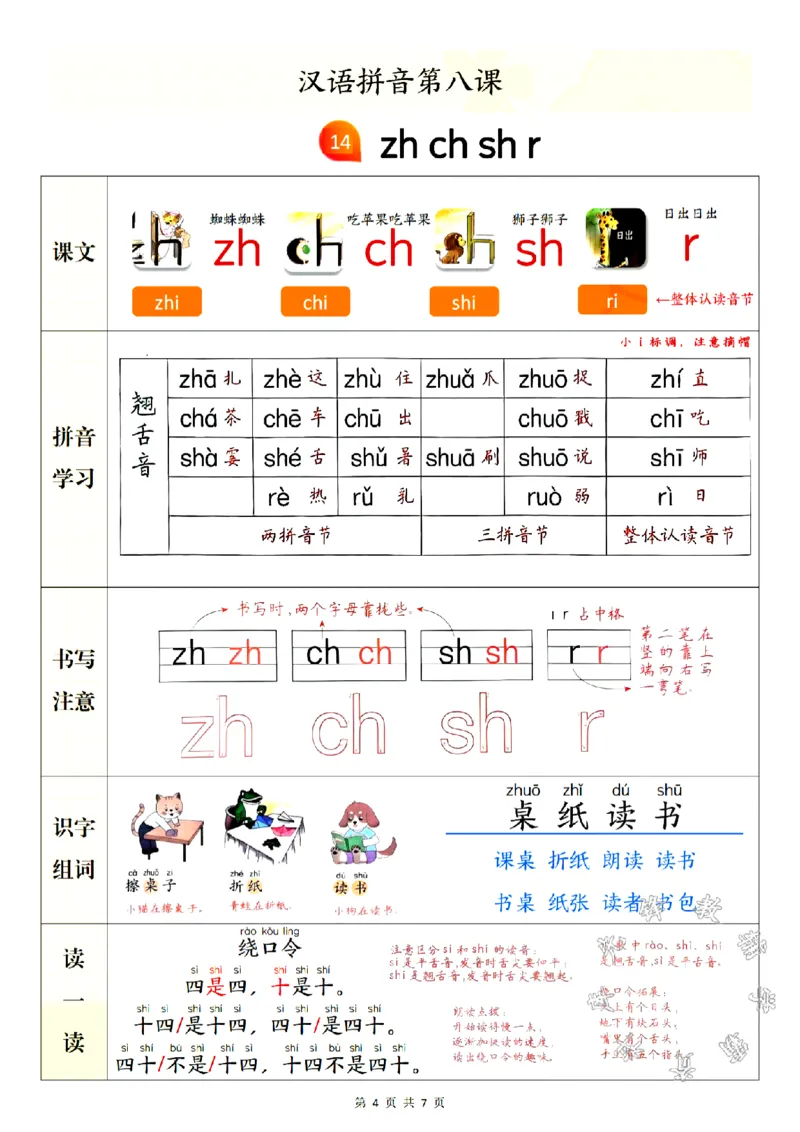 《24年新版一年级上册语文第三单元考点SY_1年级上册同步教辅_1上语文_一上语文-单元+期中+期末卷_一上语文单元卷》第4页预览