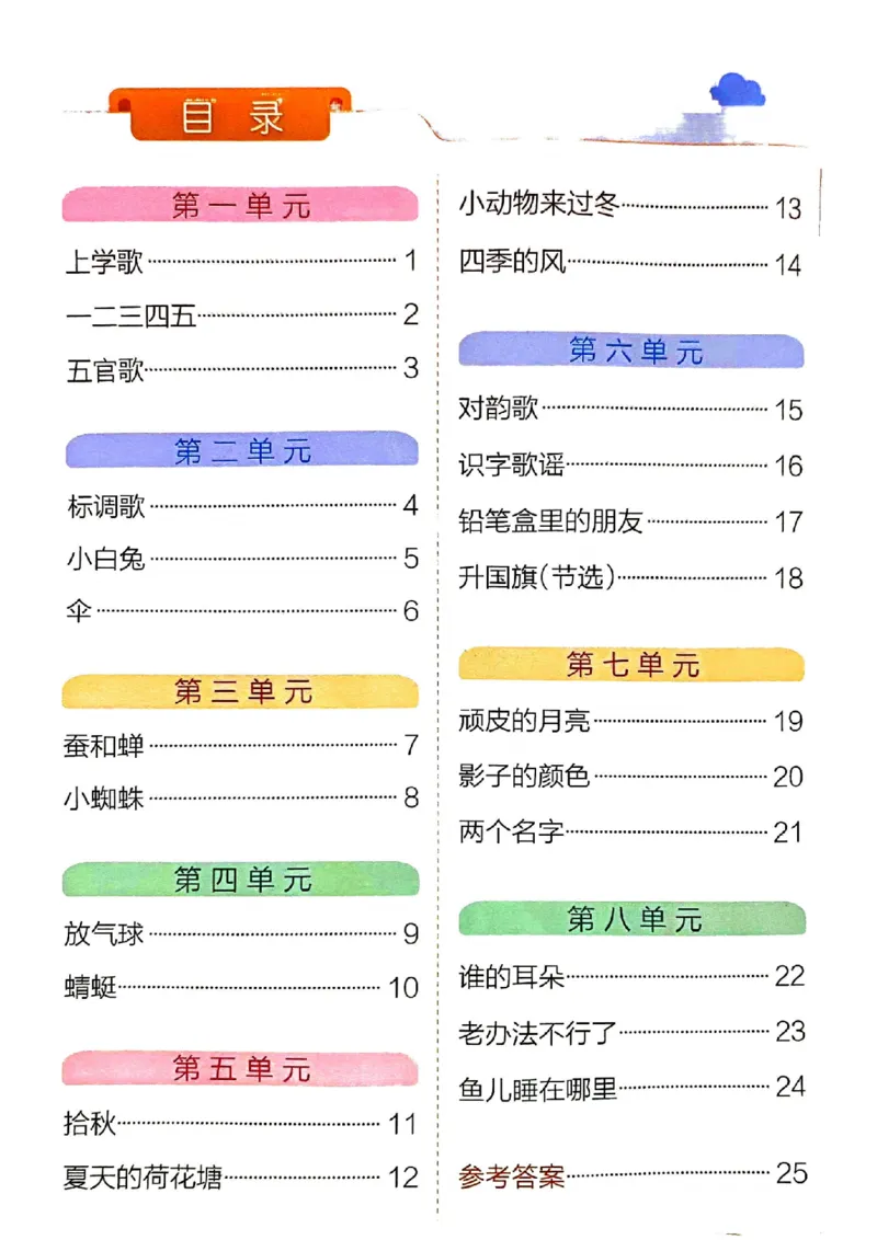 《24秋小学学霸冲A卷1上语文-同步阅读_1年级上册同步教辅_1上语文_一上语文-阅读理解》第2页预览