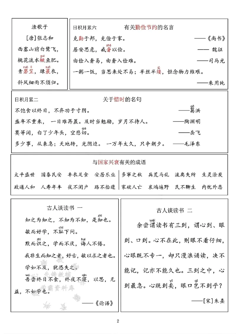 《24年五上语文必背资料-SY_5年级上册同步教辅_5上语文_五上语文必背》第2页预览