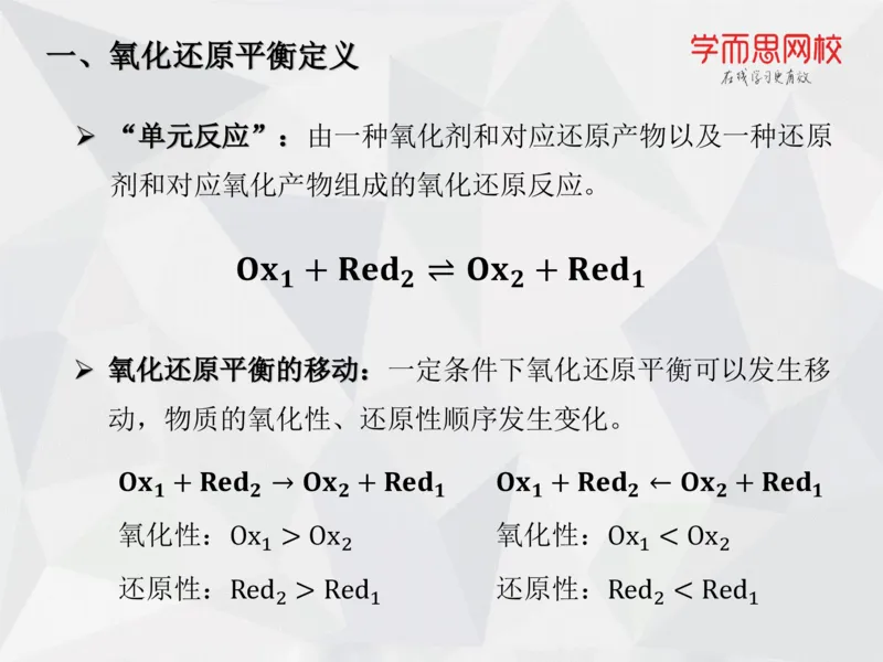 《笔记-第13讲-氧化还原平衡-0c00131a094d_学而思高一全套_2019秋季高一1_19秋季实验A班高一化学直播班16讲张鑫雨_资料》第9页预览