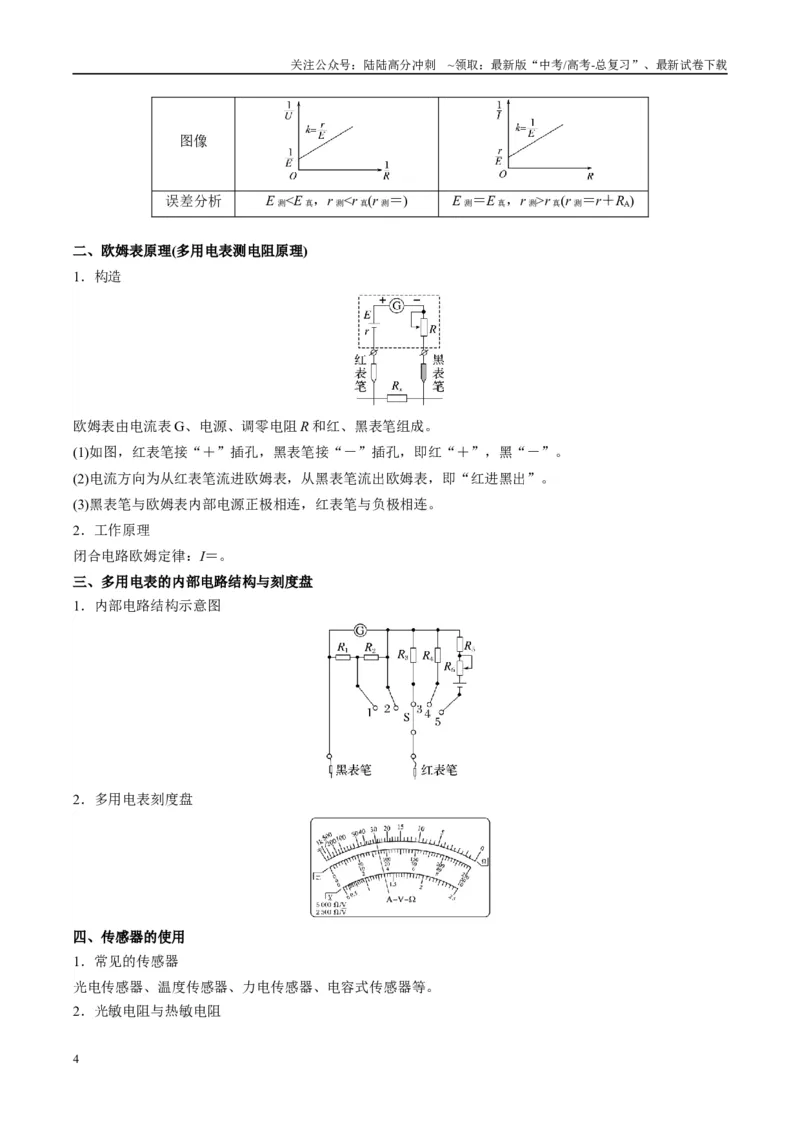 《专题10电学实验（原卷版）_04-物理-高考总复习_二轮复习_2025年_2025年高考物理二轮热点题型归纳与变式演练（新高考通用）》第4页预览
