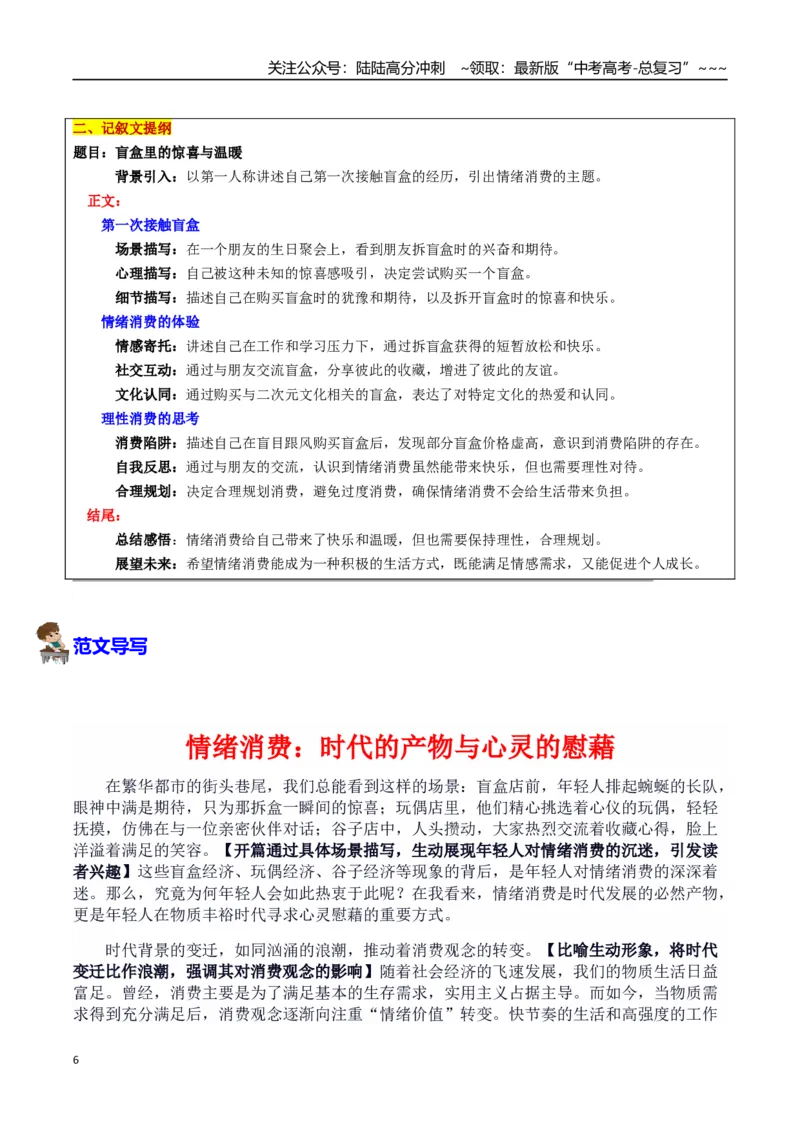 《热点话题33：消费观与压力释放——年轻人沉迷情绪消费：时代浪潮中的心灵慰藉与理性抉择_专项复习_2026年-语文专项复习_资料_热点话题素材》第6页预览