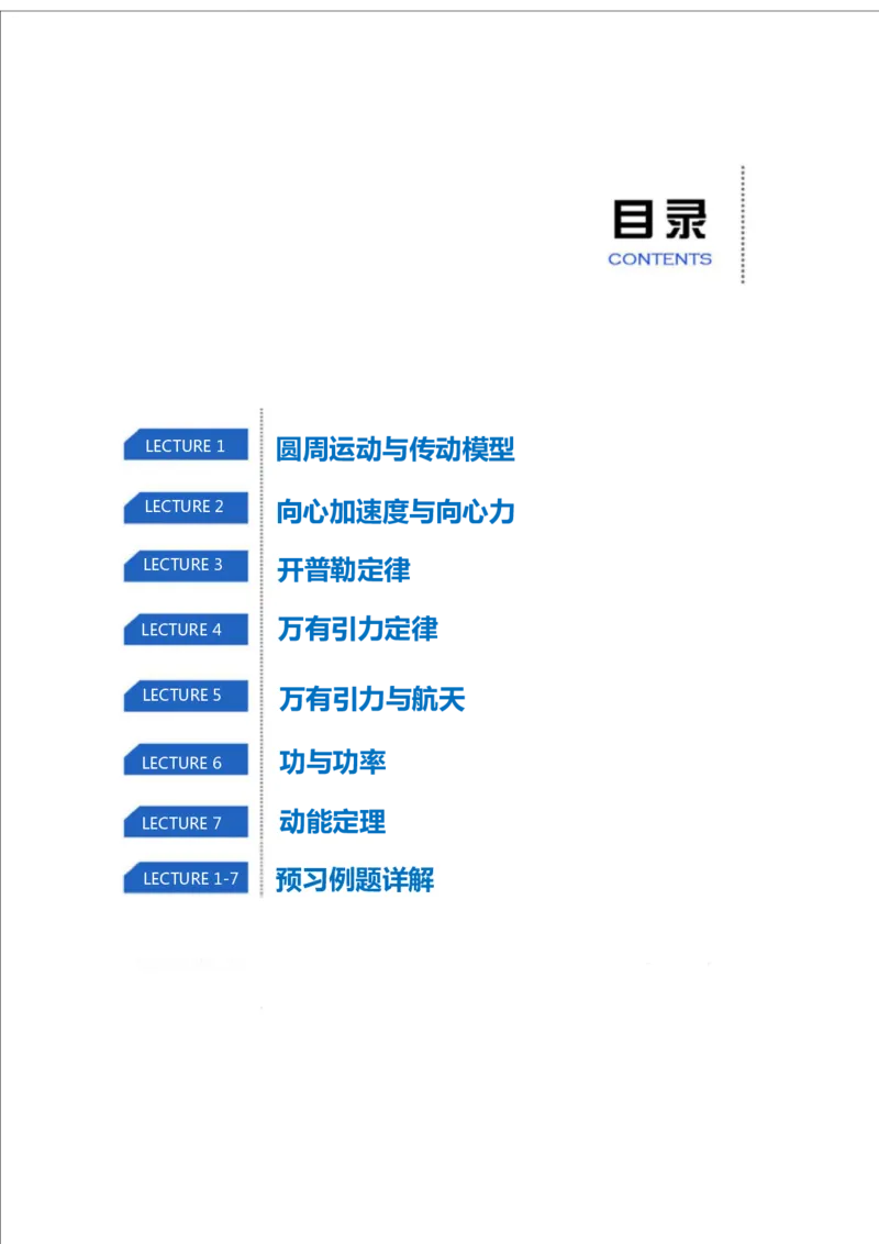 《全国高一物理(必修2-电场)目标985预习手册寒假1-7讲-27e73bff2d7f_学而思高一全套_2020年寒假高一_2020寒假—目标985班高一物理直播(必修2+电场)章进完结》第2页预览