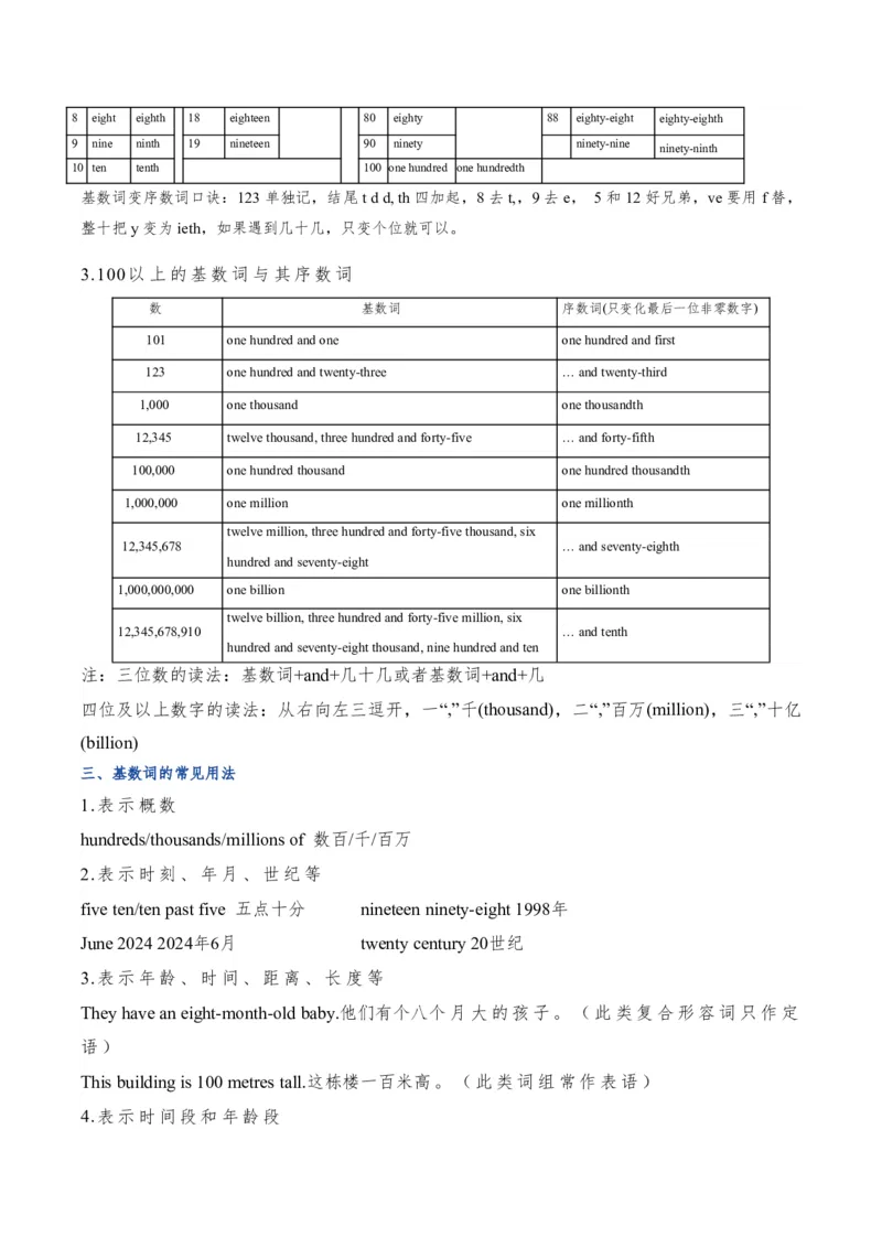 《人教2026《暑假复习讲义》专题03介词、数词、连词和频度副词（暑假复习讲义）（解析版）_26秋初中教辅资料_26秋初中《暑假预习》_2026秋《暑假复习讲义》8上英语》第6页预览