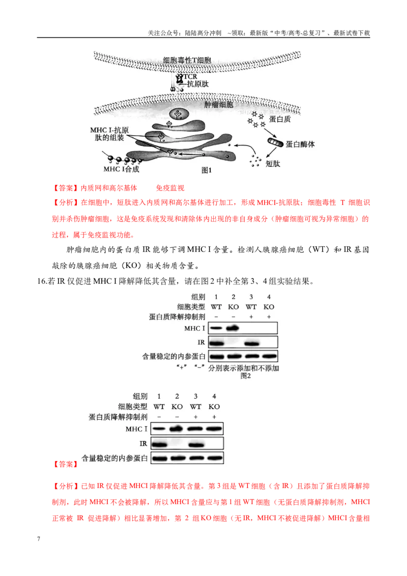 《生物（上海卷01）（全解全析）_06-生物-高考总复习_专项复习_2025年_2025年高考押题预测卷（多地区）生物》第7页预览
