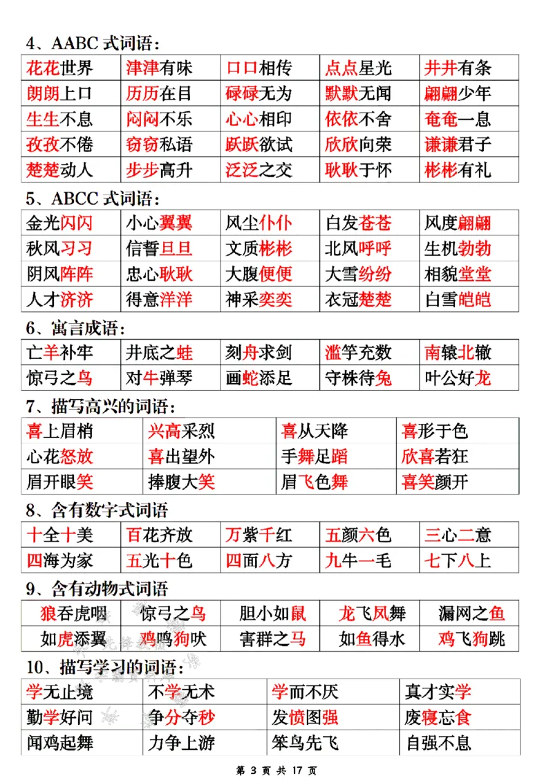 《24年二上语文期末重点知识点汇总-SY_2年级上册同步教辅_2上-语文_二上语文-期中+期末复习》第3页预览