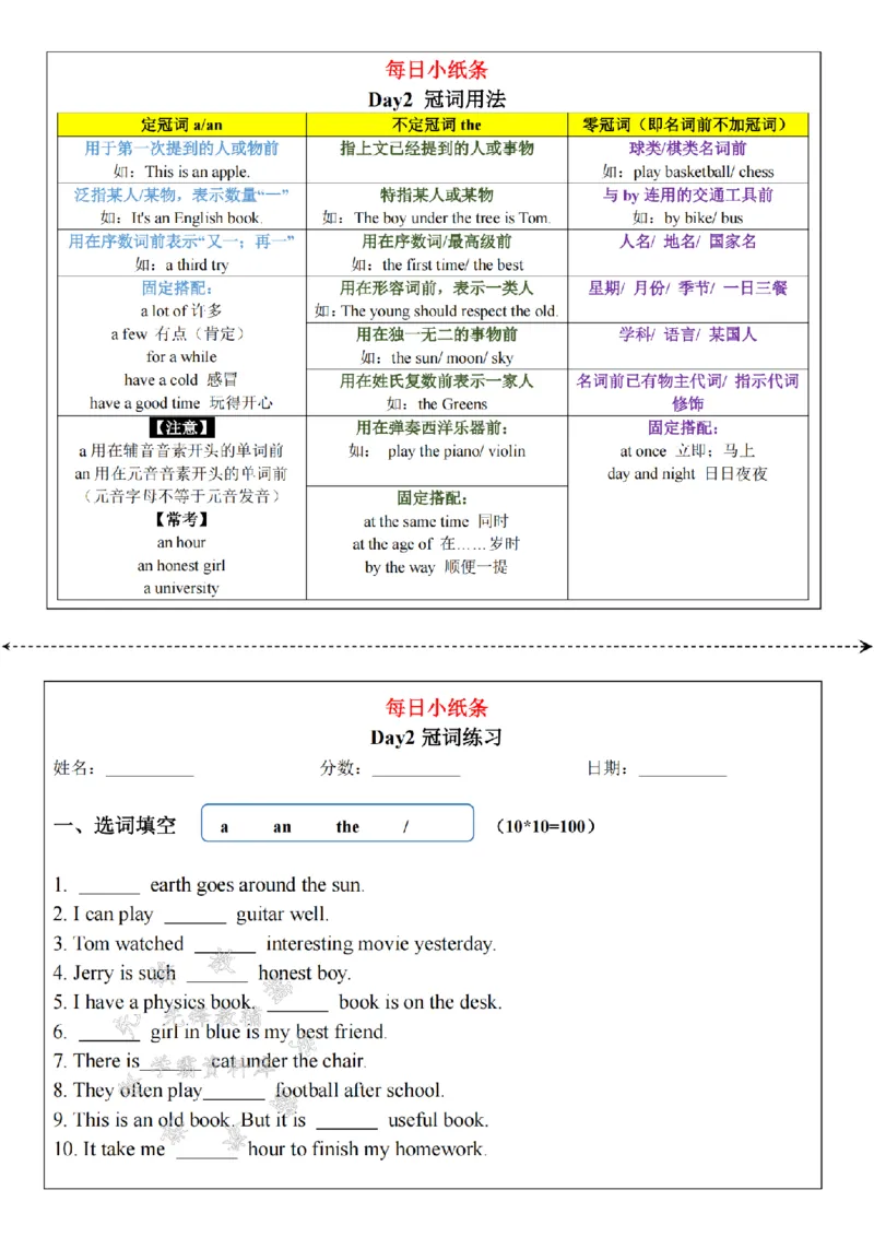 《24年合并版小学语法每日小纸条-SY_5年级上册同步教辅_5上英语_五上英语人教版PEP资料》第3页预览