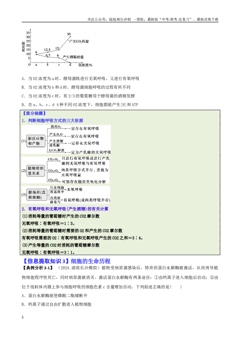 《专题02信息提取型选择题（原卷版）_06-生物-高考总复习_二轮复习_2025年_2025年高考生物二轮热点题型归纳与变式演练（新高考通用）》第5页预览