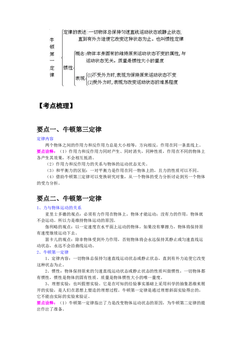 《专题06：牛顿第三定律和牛顿第一定律（全国）学生版_04-物理-高考总复习_一轮复习_2026年-物理高考一轮复习_2026物理高考大一轮总复习讲义（全国）（人教版2019）-G417_资料》第4页预览