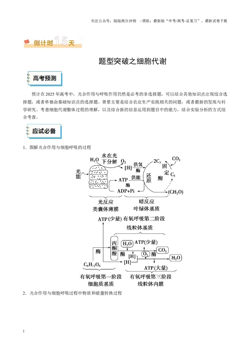 《生物（二）-70页_06-生物-高考总复习_专项复习_2025年_2025年高考考前20天终极冲刺攻略生物_2025届》第4页预览