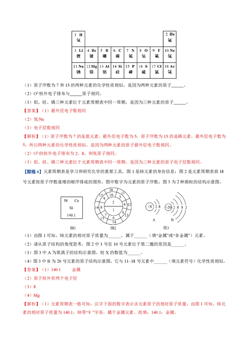 《人教2026版《暑假预习讲义》第11讲元素（暑假预习讲义）（解析版）_26秋初中教辅资料_26秋初中《暑假预习》_学科网上好课2026年9年级《暑假自学课》化学（人教版）》第6页预览
